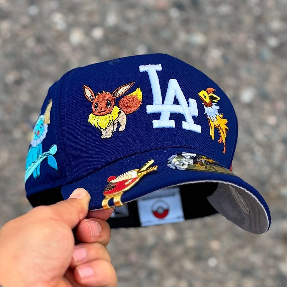 NEW ERA LA DODGERS X POKÉMON BLUE EMBROIDERED CASUAL BASEBALL CAP
