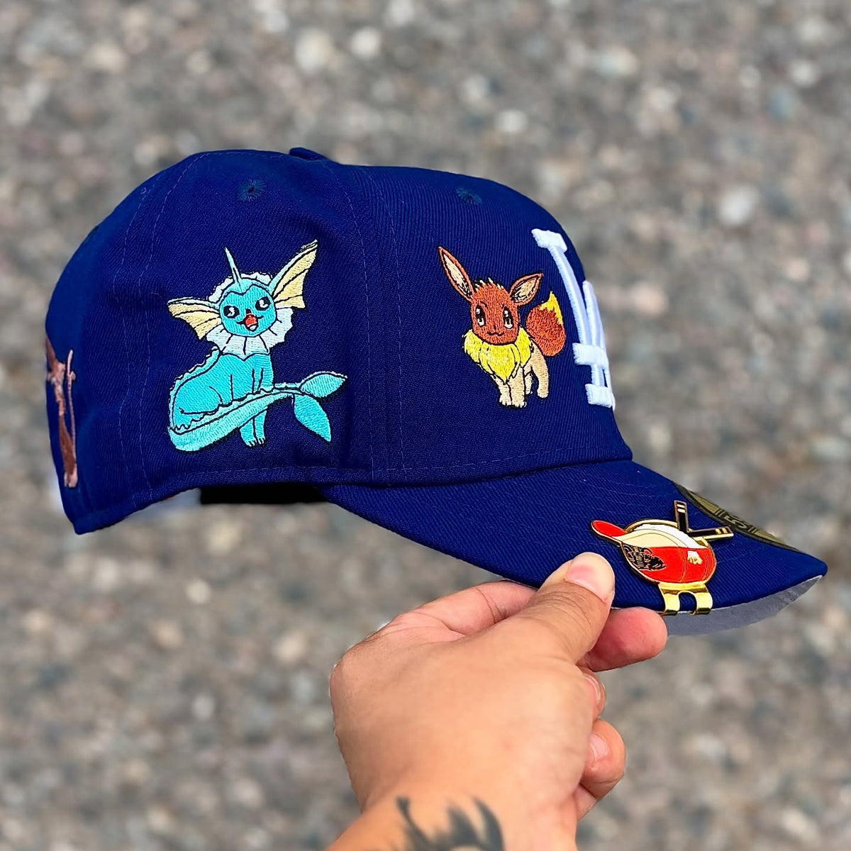NEW ERA LA DODGERS X POKÉMON BLUE EMBROIDERED CASUAL BASEBALL CAP
