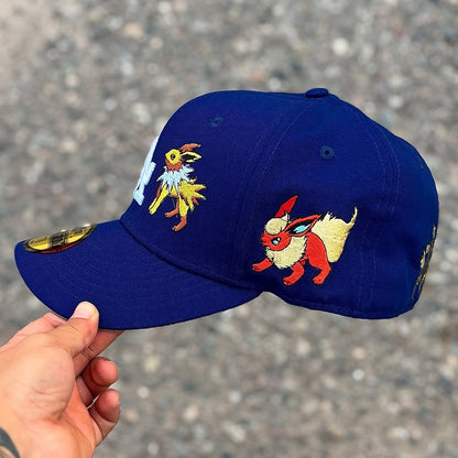 NEW ERA LA DODGERS X POKÉMON BLUE EMBROIDERED CASUAL BASEBALL CAP
